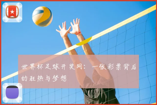 世界杯足球开奖网:一张彩票背后的狂热与梦想