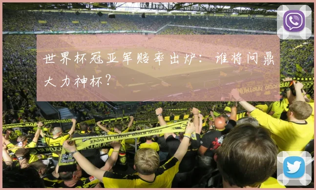 世界杯冠亚军赔率出炉：谁将问鼎大力神杯？